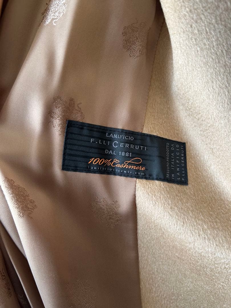 美品 old england カシミア コート キャメル 34