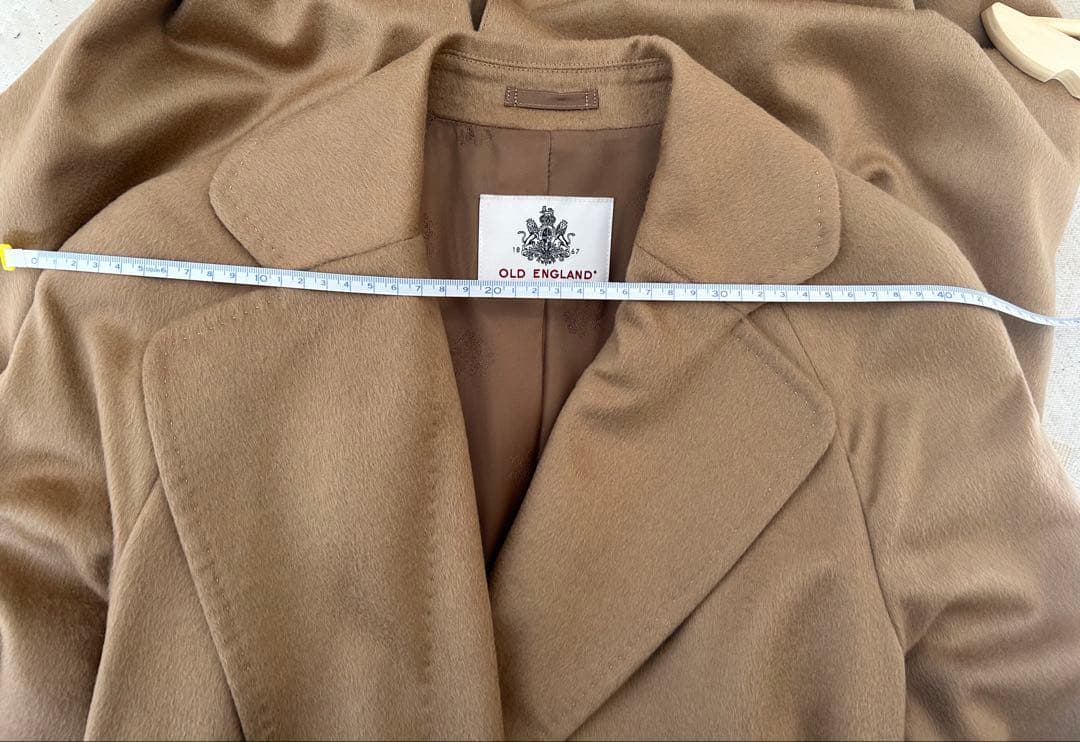 美品 old england カシミア コート キャメル 34