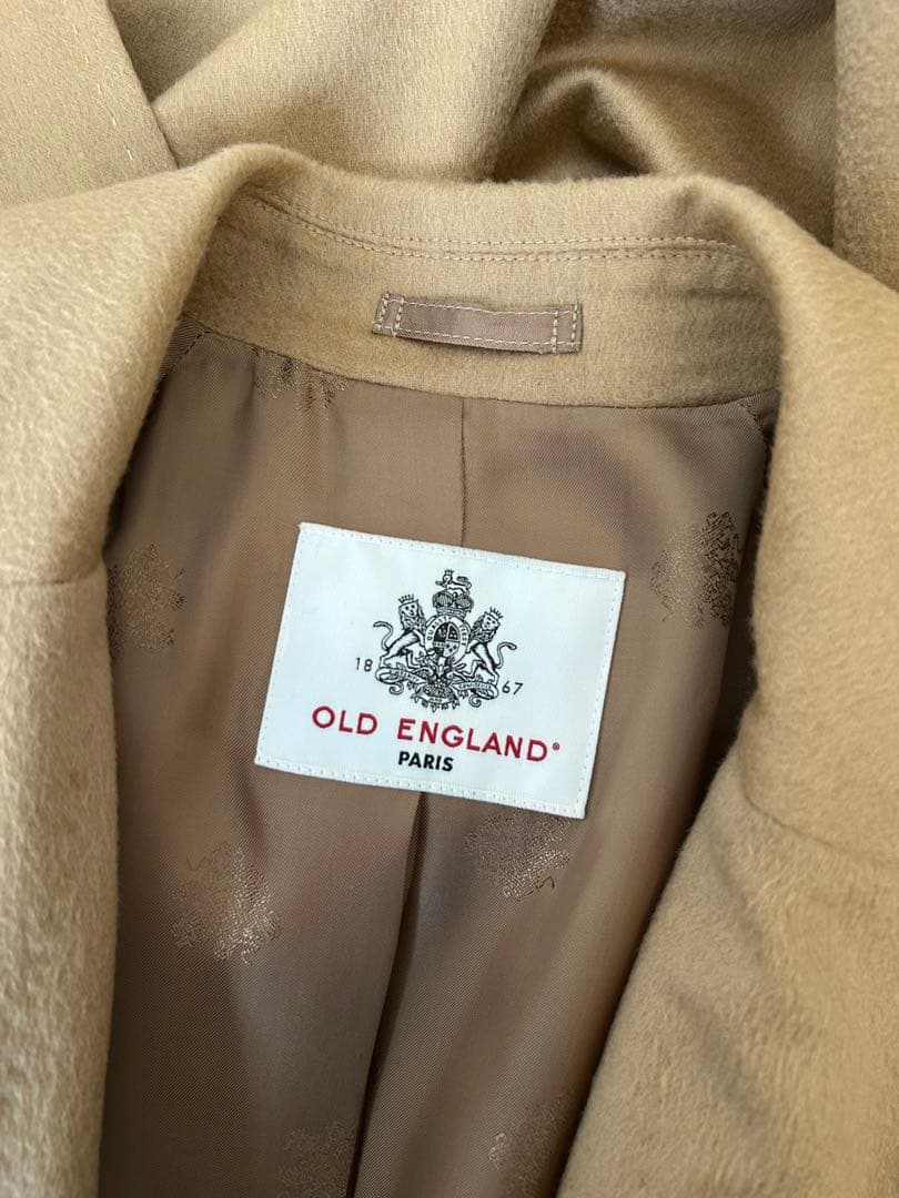 美品 old england カシミア コート キャメル 34