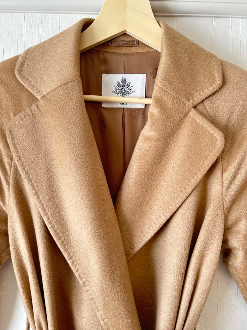 美品 old england カシミア コート キャメル 34