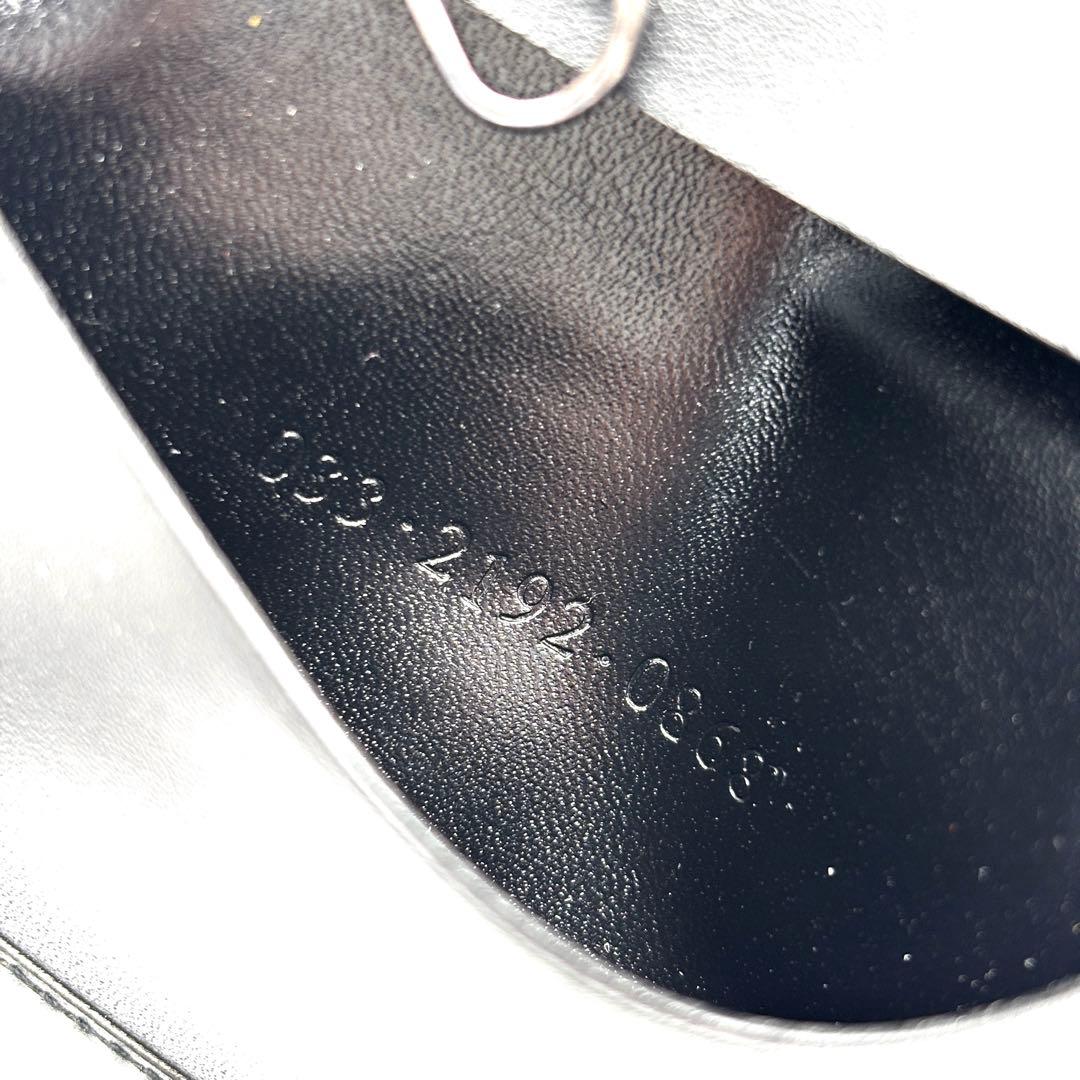 未使用保管品 グッチ 6連 キーケース GG キャンバス レザー メンズ 黒