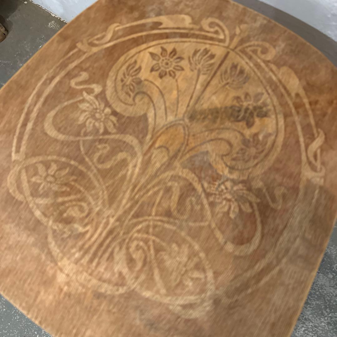 ヴィンテージ　ダイニングチェア　カフェチェア　剥離　座面装飾　4