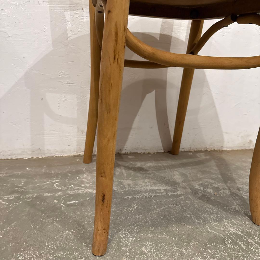 ヴィンテージ　ダイニングチェア　カフェチェア　剥離　座面装飾　4
