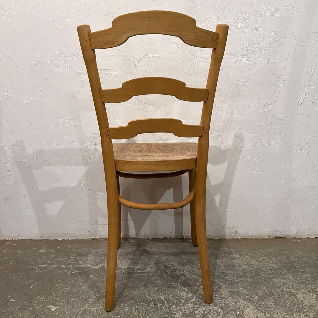 ヴィンテージ　ダイニングチェア　カフェチェア　剥離　座面装飾　4