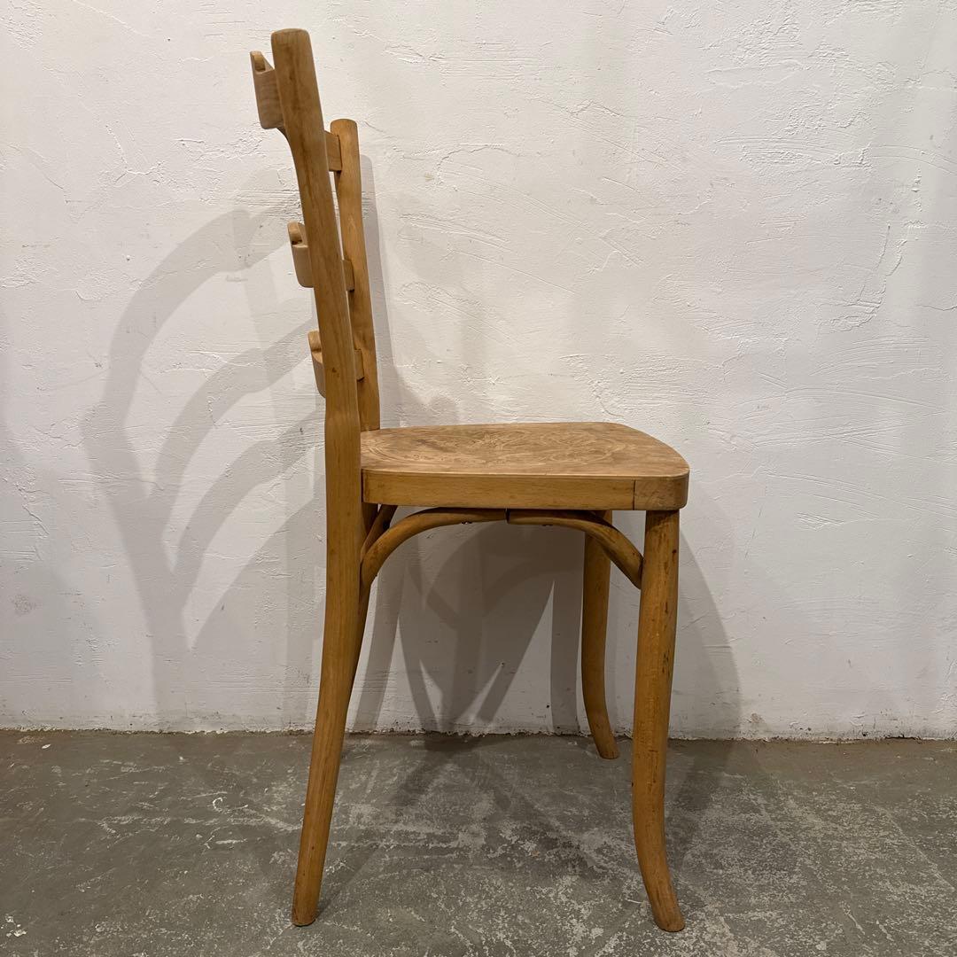 ヴィンテージ　ダイニングチェア　カフェチェア　剥離　座面装飾　4