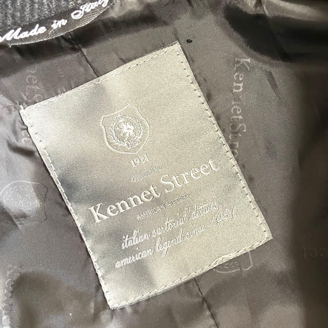 【美品】イタリア製　Kennet Street Pコート　ダークグレー