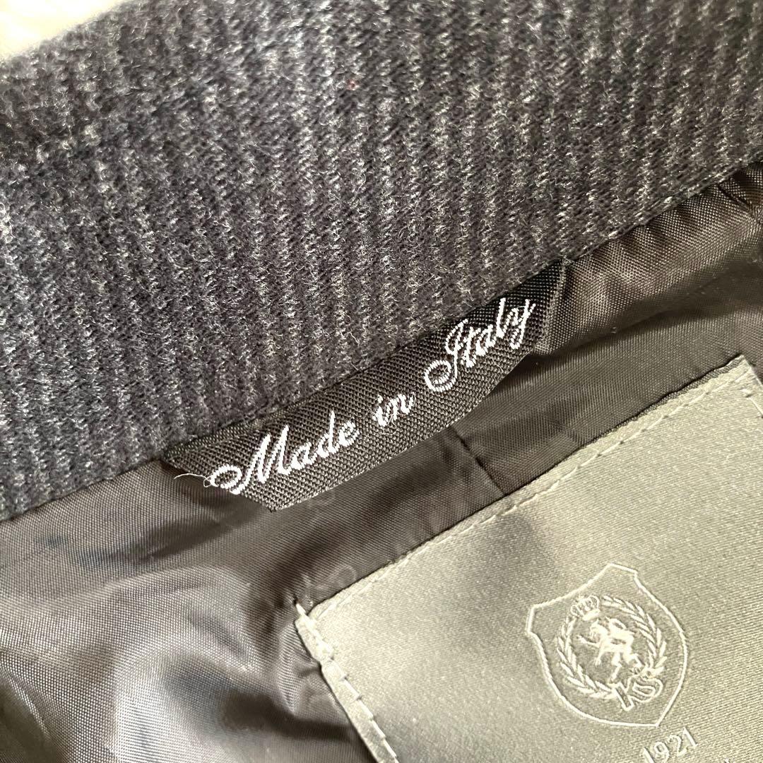 【美品】イタリア製　Kennet Street Pコート　ダークグレー