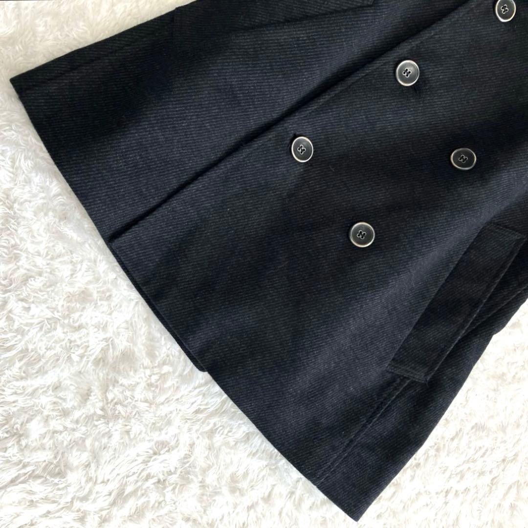 【美品】イタリア製　Kennet Street Pコート　ダークグレー