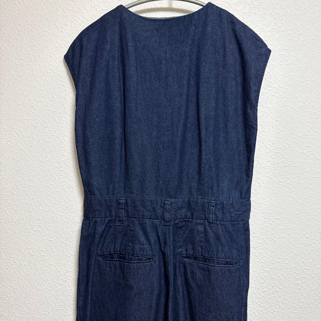 新品未使用【IENA】 LE DENIM Vネックオールインワン38