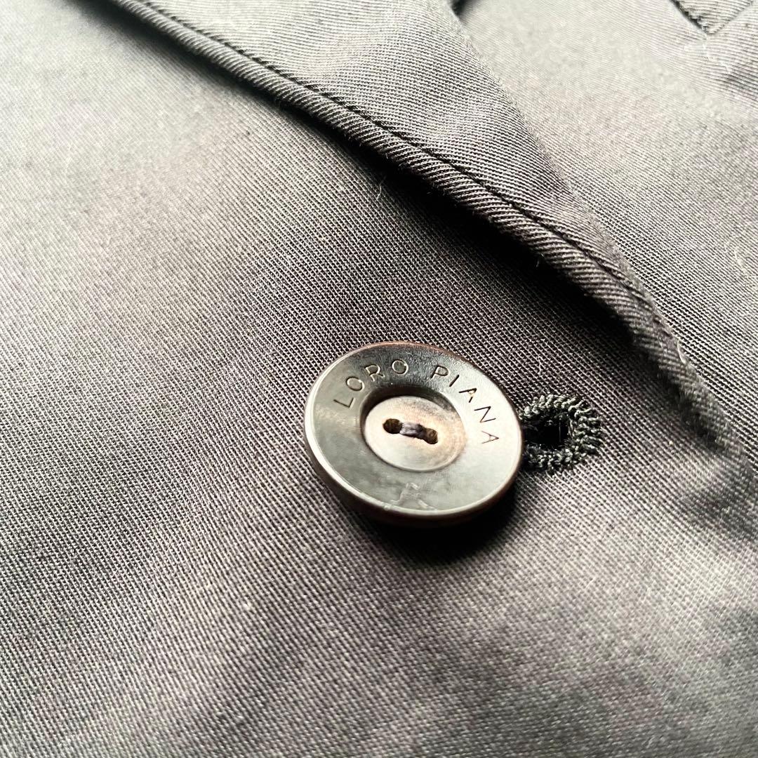 本家ロロピアーナ イタリア製 ストレッチコットン テーラードジャケット 42