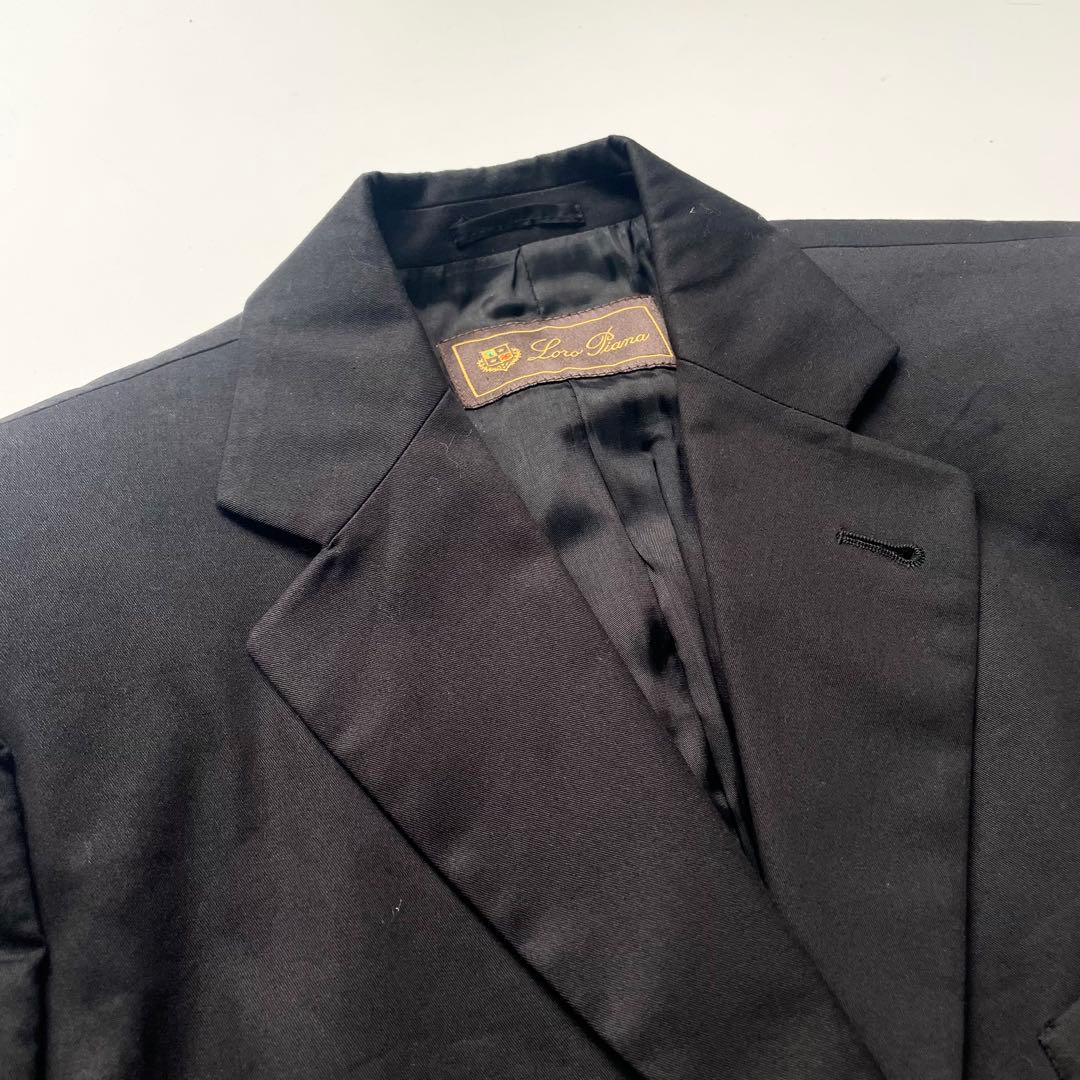 本家ロロピアーナ イタリア製 ストレッチコットン テーラードジャケット 42