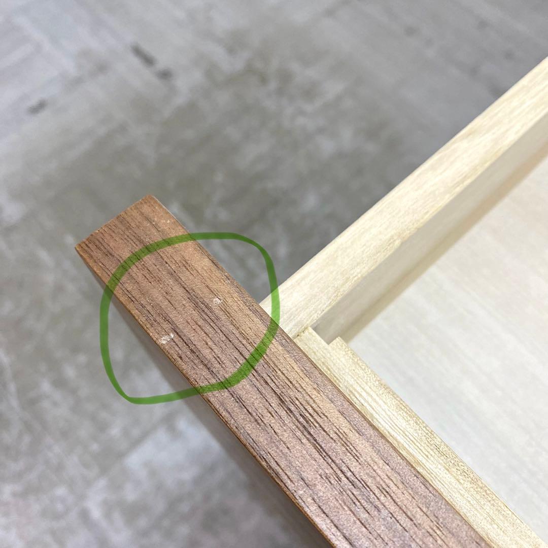 MUJI 無印良品 チェスト 引き出し 収納 4段 ウォールナット材突板