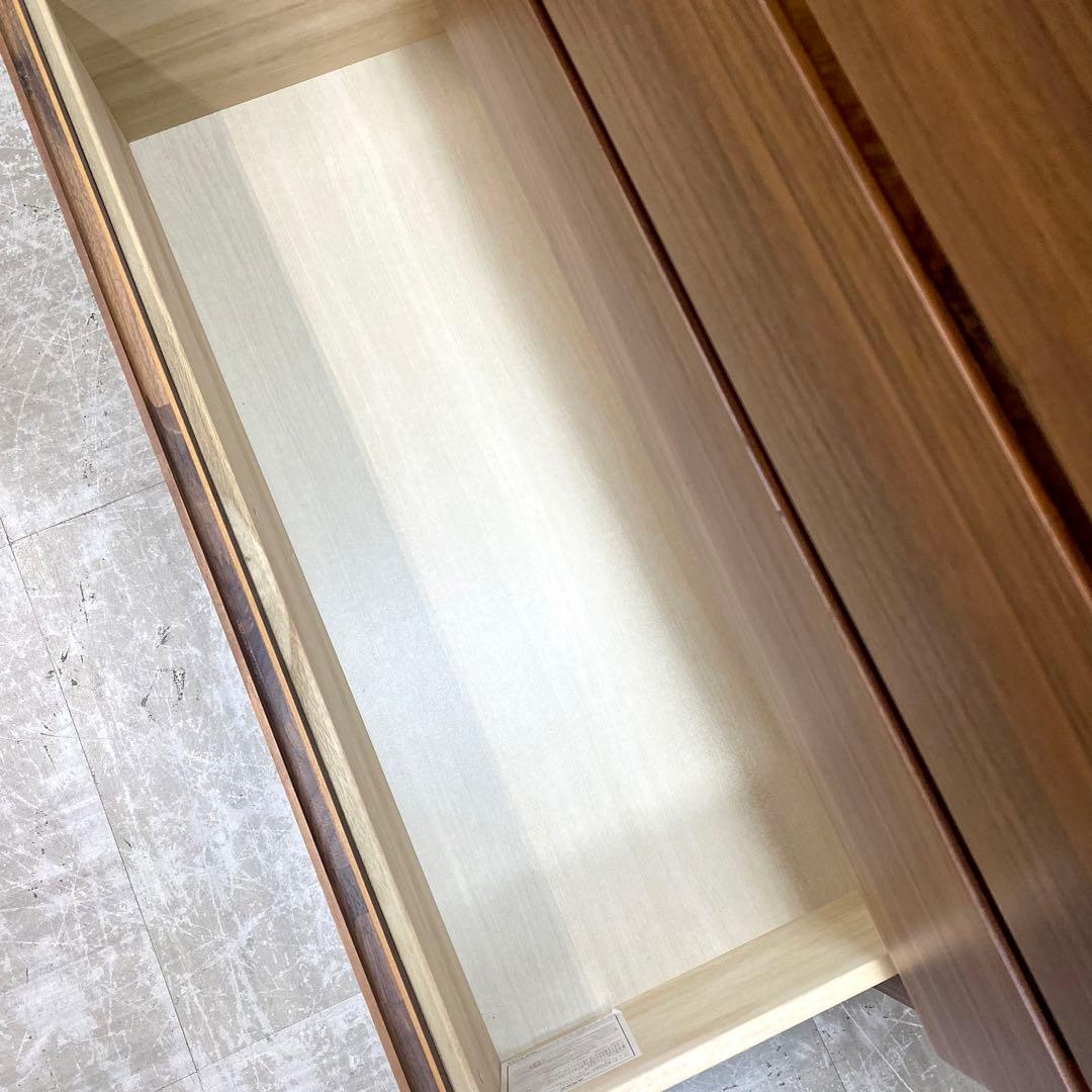MUJI 無印良品 チェスト 引き出し 収納 4段 ウォールナット材突板