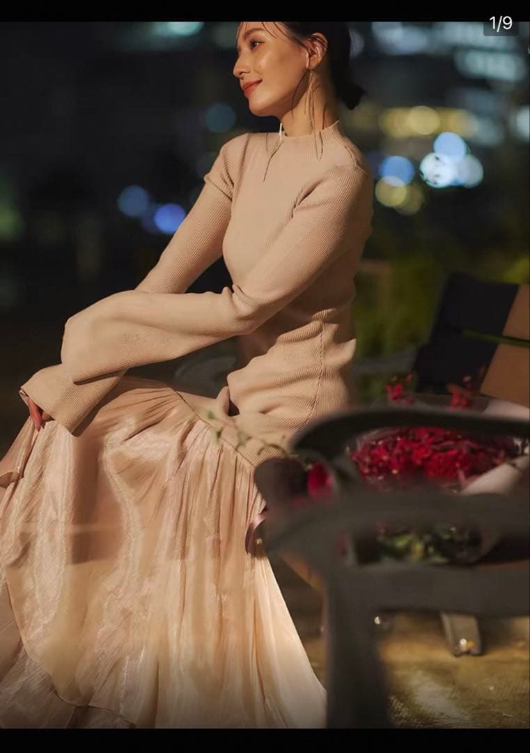 ⭐︎パンダ⭐︎anuans ニットドッキングワンピース