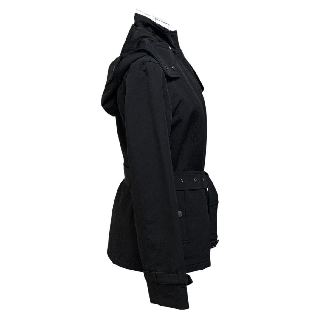 極美品★バーバリーロンドン コート フード着脱可 ベルト付 黒 38