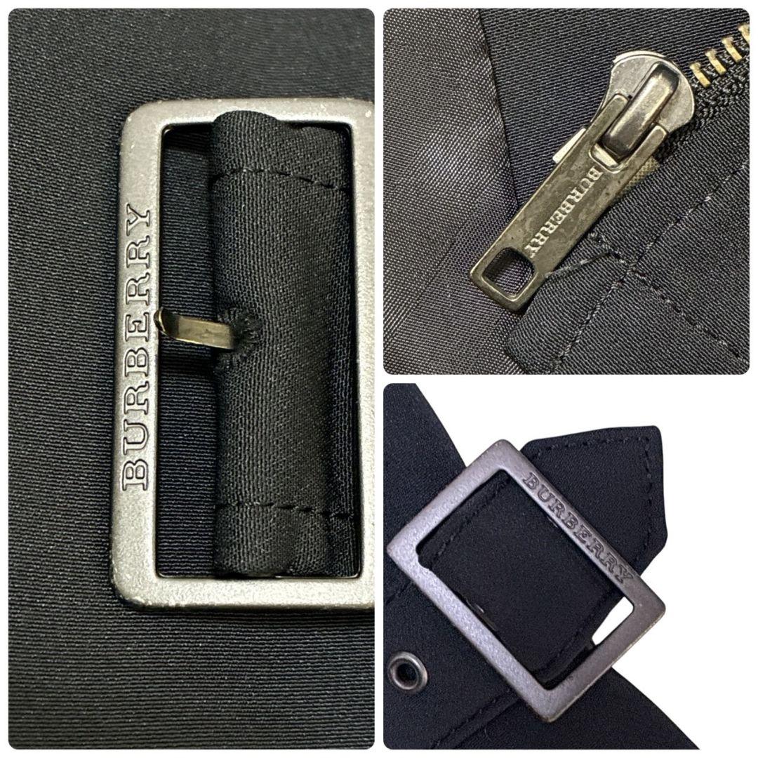 極美品★バーバリーロンドン コート フード着脱可 ベルト付 黒 38