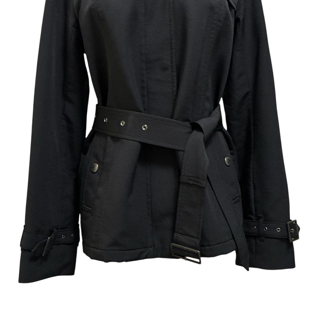 極美品★バーバリーロンドン コート フード着脱可 ベルト付 黒 38