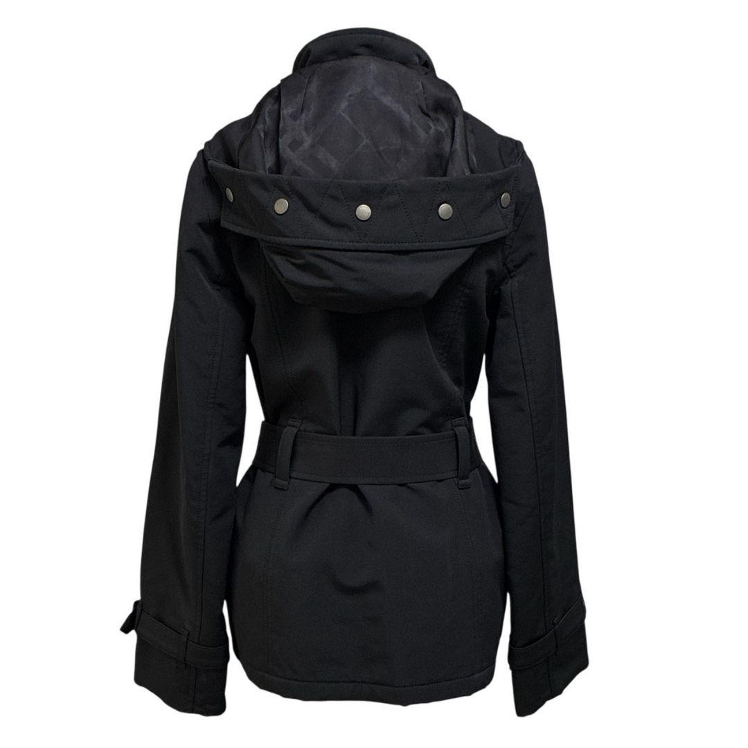 極美品★バーバリーロンドン コート フード着脱可 ベルト付 黒 38