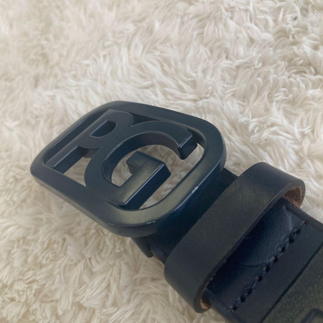 PEARLY GATES パーリーゲイツ　レザーベルト　ネイビー