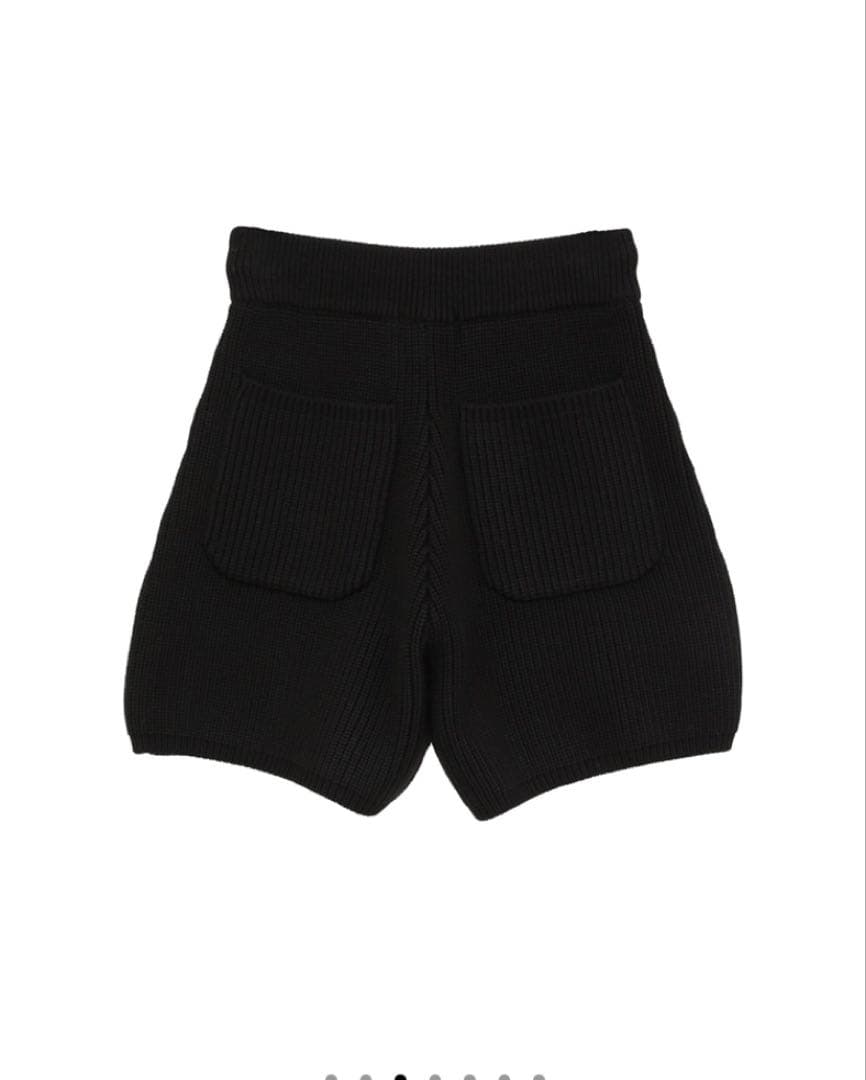 新品　CLANE KNIT SHORT PANTS BLACK①