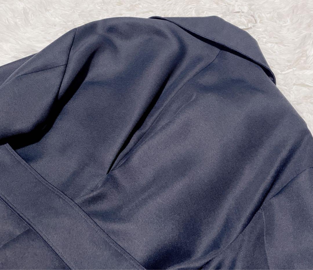 Noble トリプルクロスラフチェスターコート　ネイビー　36サイズ