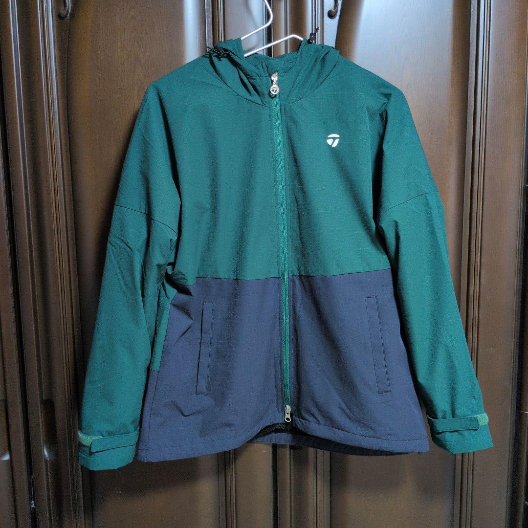 テーラーメイド:レディース:Lサイズ:フルジップ フーディー:グリーン/ネイビー