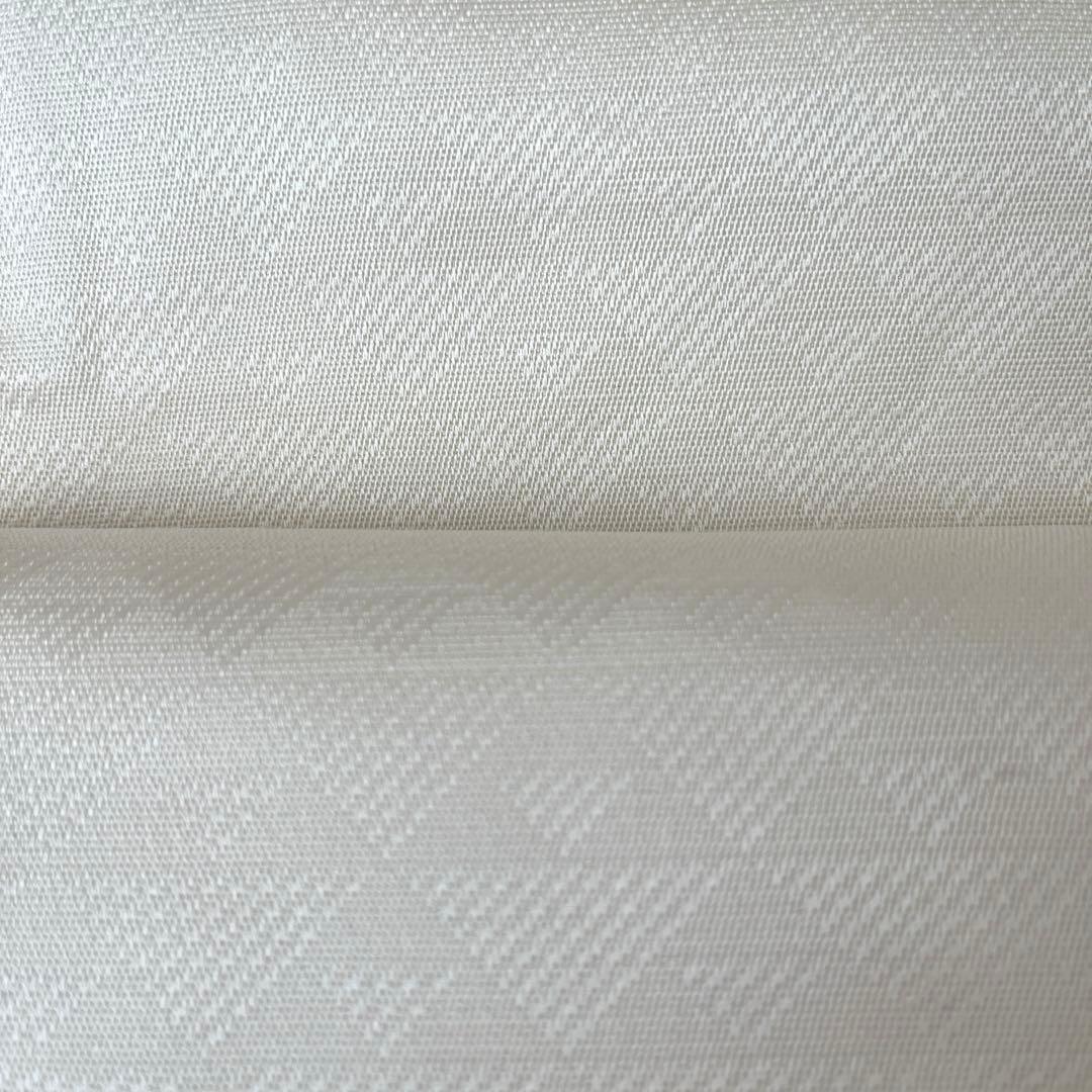 袋帯 西陣錦織 正絹 菱文 松竹梅 桐 菊など ベージュ系 控えめ金 長尺 美品