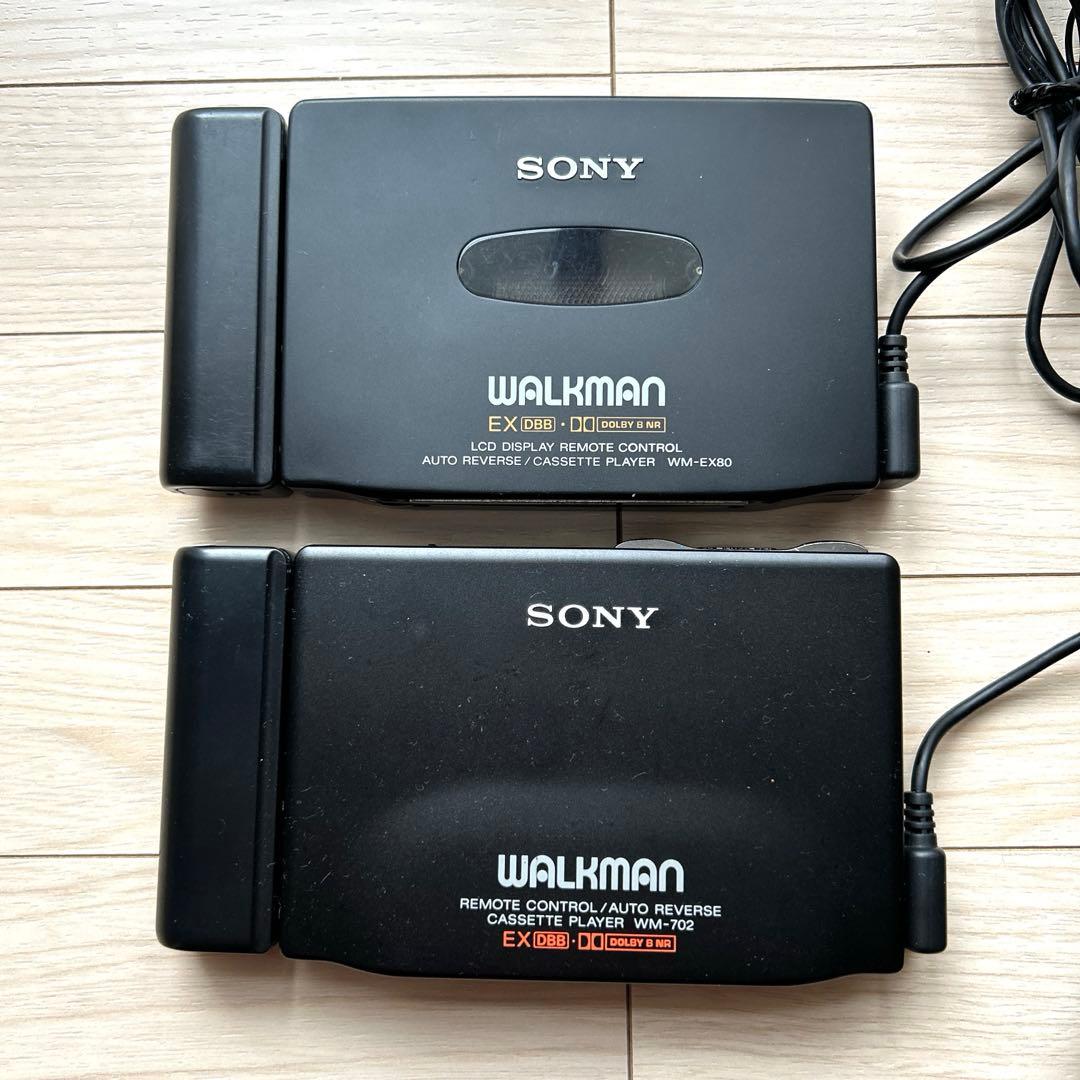 ジャンク SONY カセットウォークマン 2台セット 単三電池アダプター付