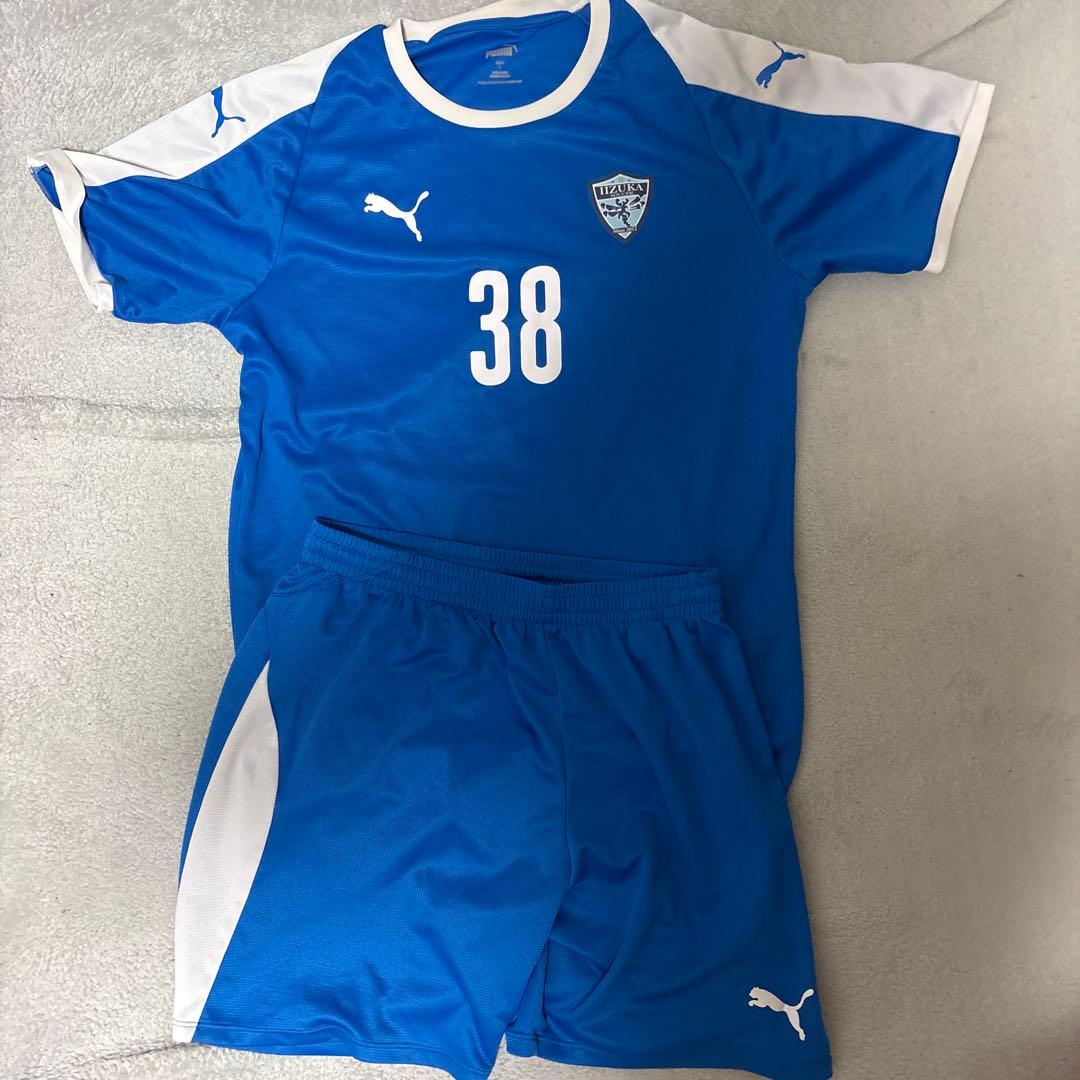 飯塚高校Puma サッカーユニフォーム青サイズL