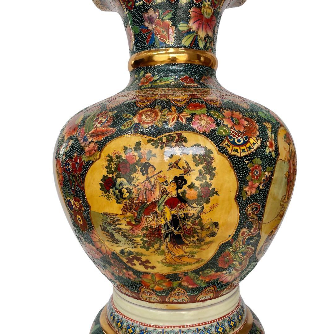 薩摩焼　大型陶器花瓶