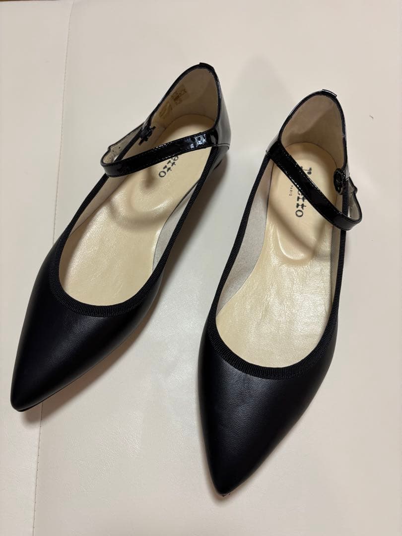 repetto レペットCLEMENCE フラット　バレエシューズ　39.5 黒