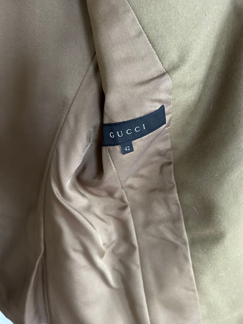GUCCI ベージュ テーラードジャケット 42