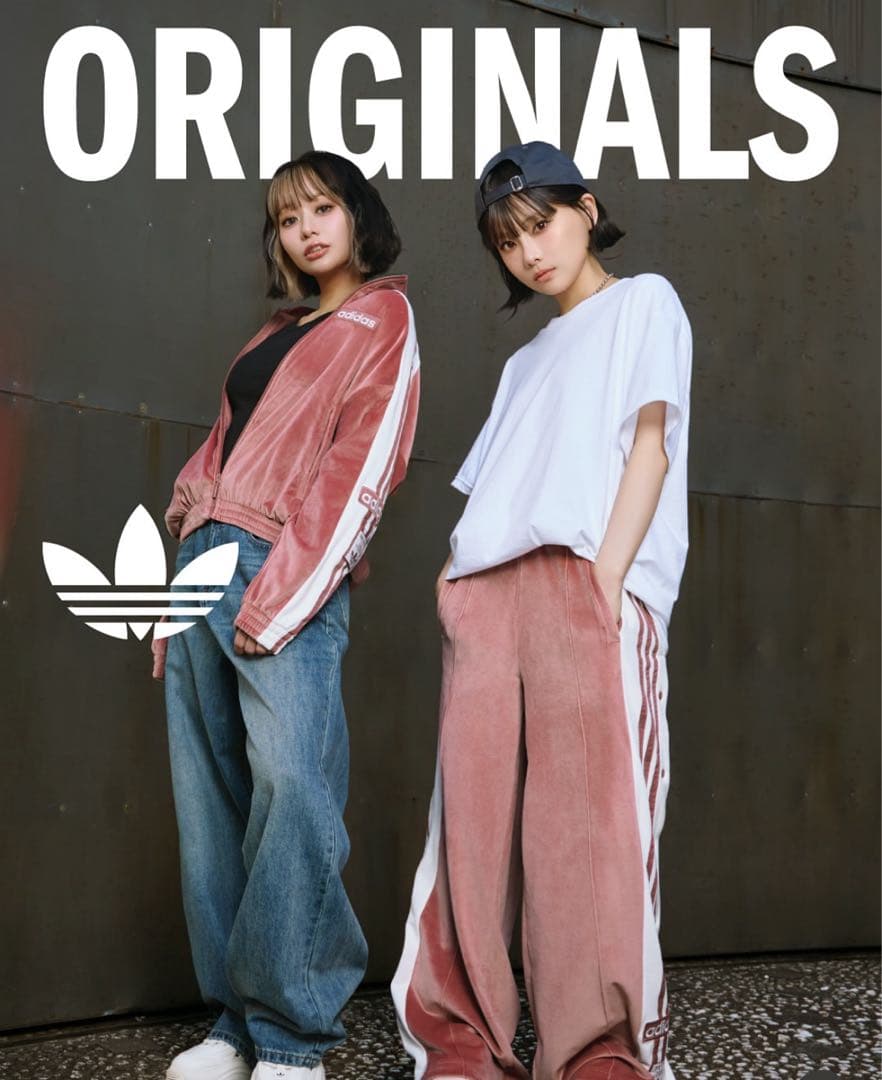 adidas Originals ピンクセットアップ Lサイズ 即完売商品