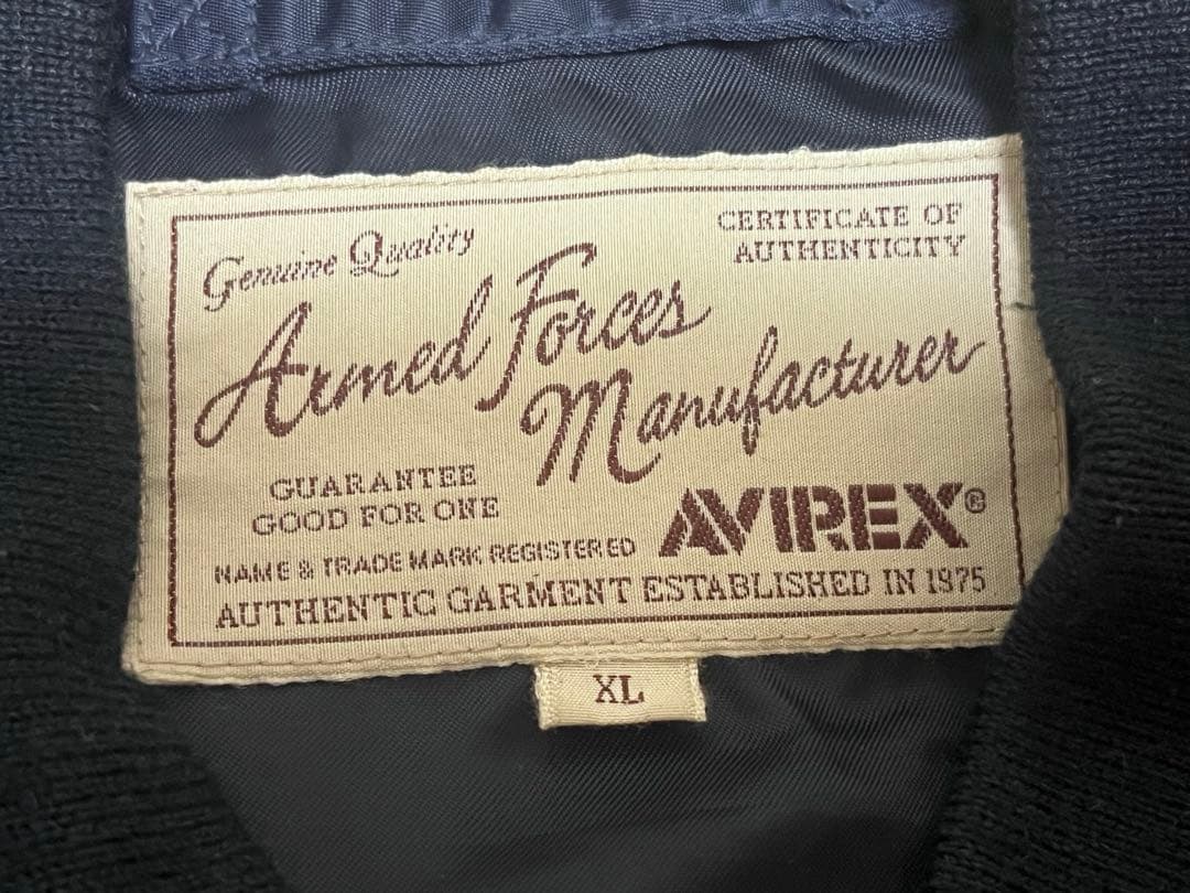 AVIREX MA-1 ジャケット ネイビー