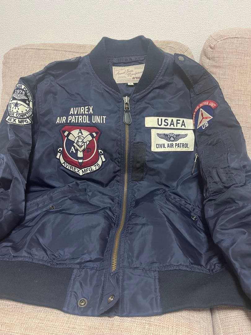 AVIREX MA-1 ジャケット ネイビー