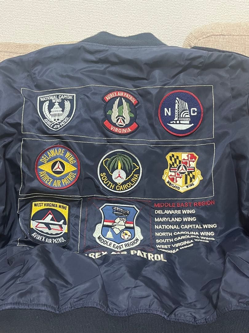 AVIREX MA-1 ジャケット ネイビー