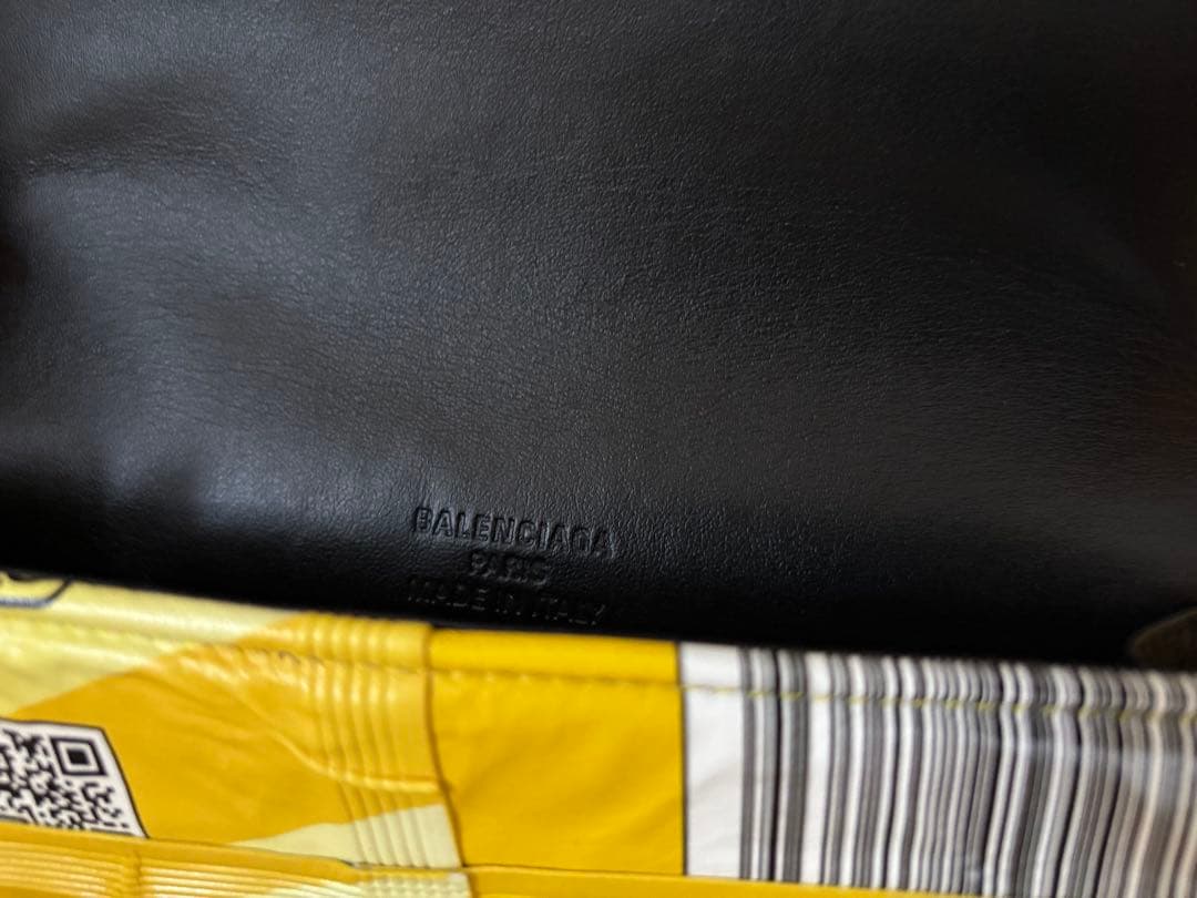 BALENCIAGA チップス クラッチウォレット グロッシーカーフスキン