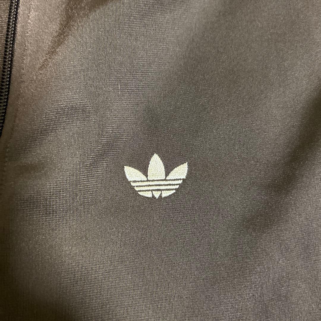 adidas ブラウン トラックジャケット