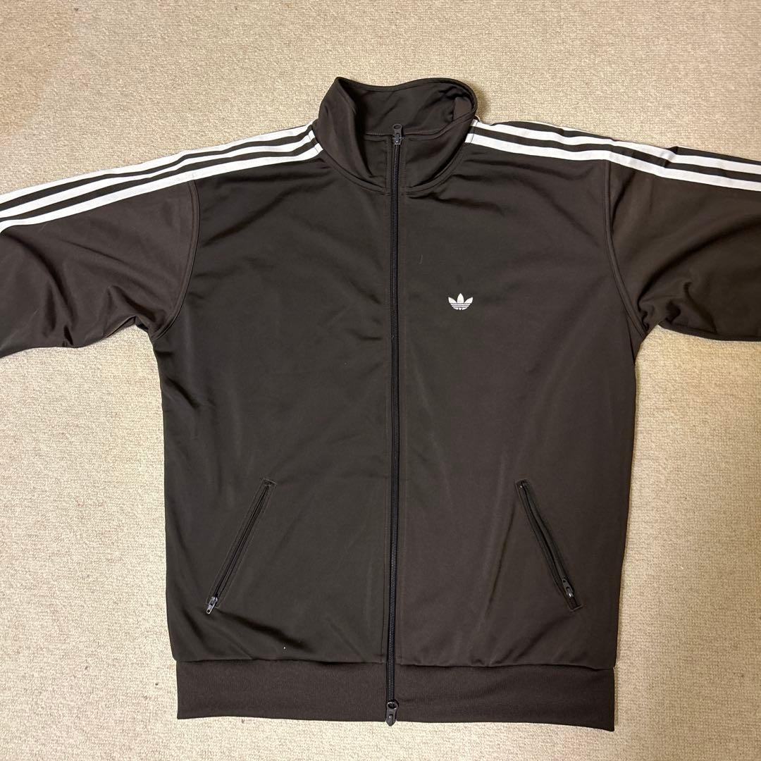 adidas ブラウン トラックジャケット