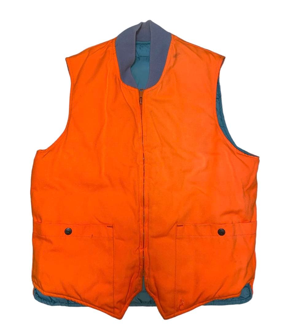 80年代 黒タグEddie Bauer リバーシブルダウンベスト