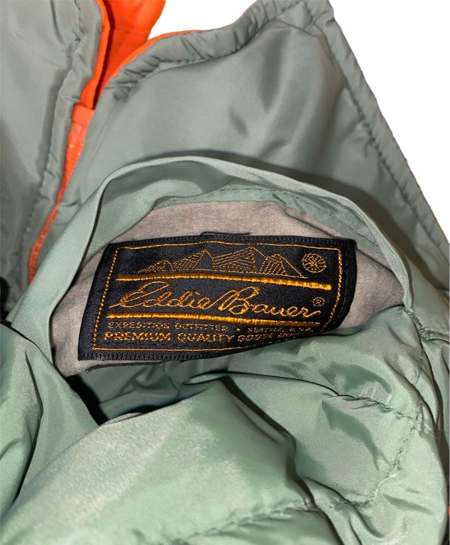 80年代 黒タグEddie Bauer リバーシブルダウンベスト