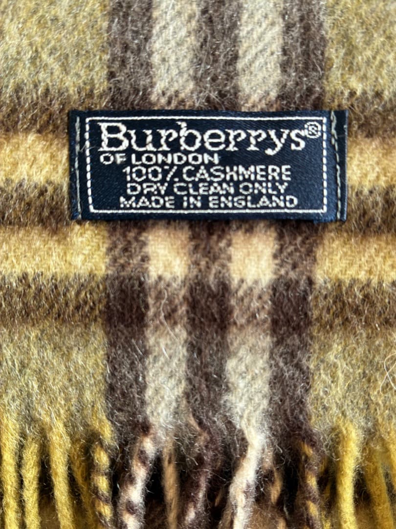Burberrys バーバリー チェック柄マフラー カシミヤ100%