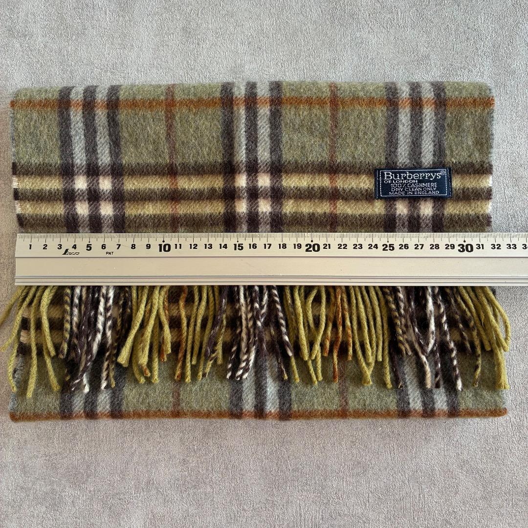 Burberrys バーバリー チェック柄マフラー カシミヤ100%