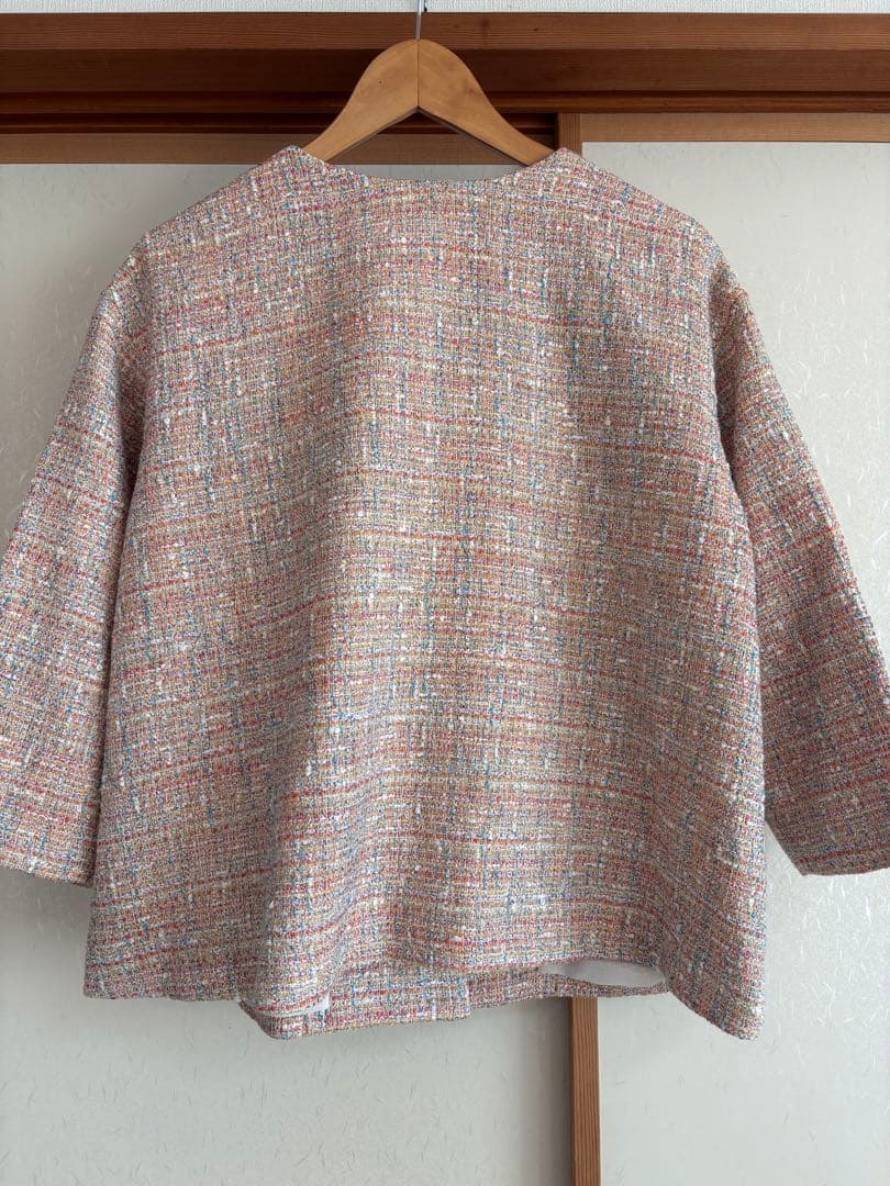 タグ付き新品　ビアズリー ツイードジャケット　2way 定価28,600