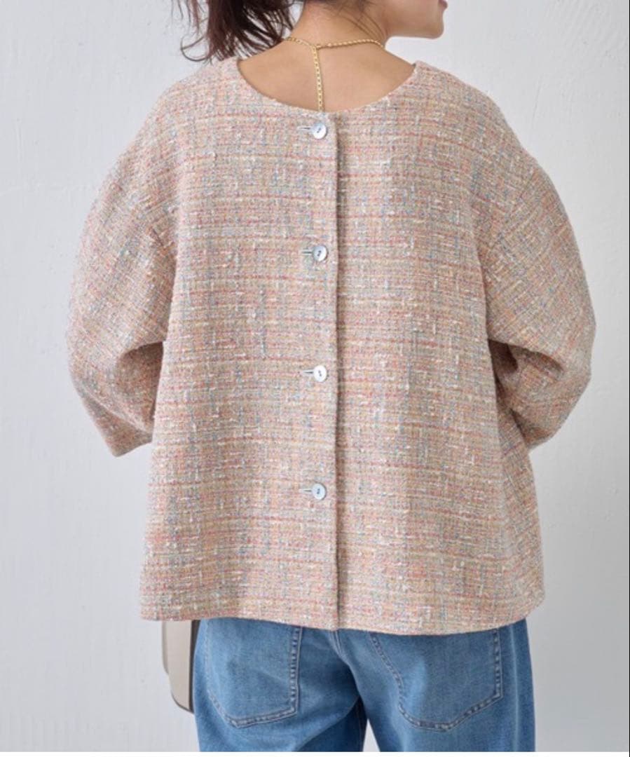 タグ付き新品　ビアズリー ツイードジャケット　2way 定価28,600