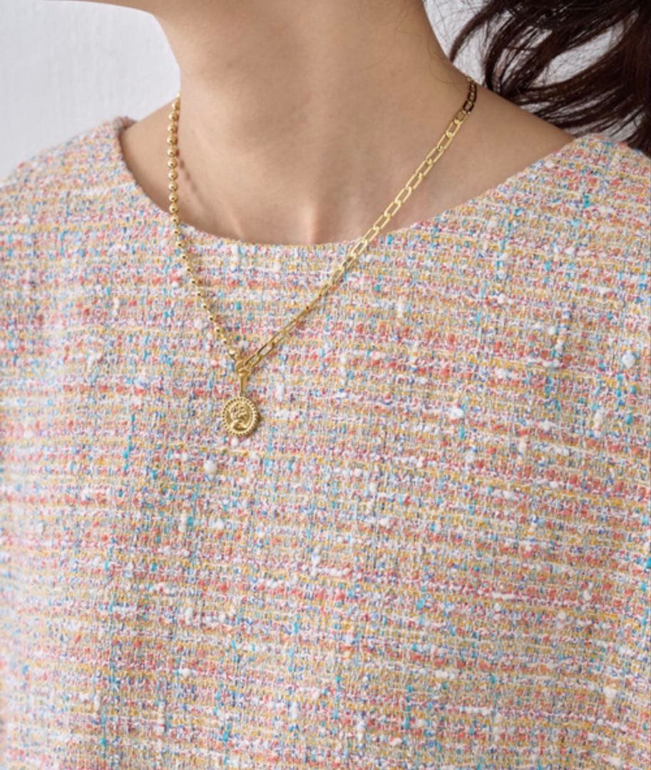 タグ付き新品　ビアズリー ツイードジャケット　2way 定価28,600