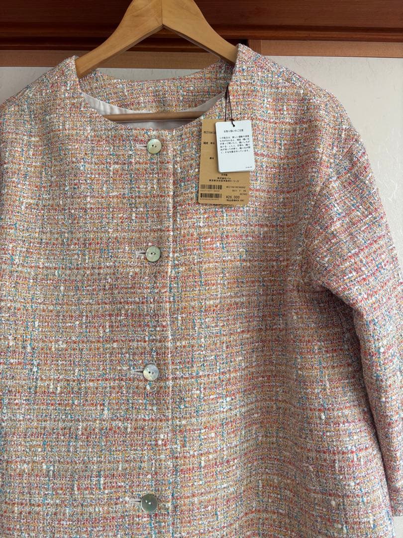 タグ付き新品　ビアズリー ツイードジャケット　2way 定価28,600