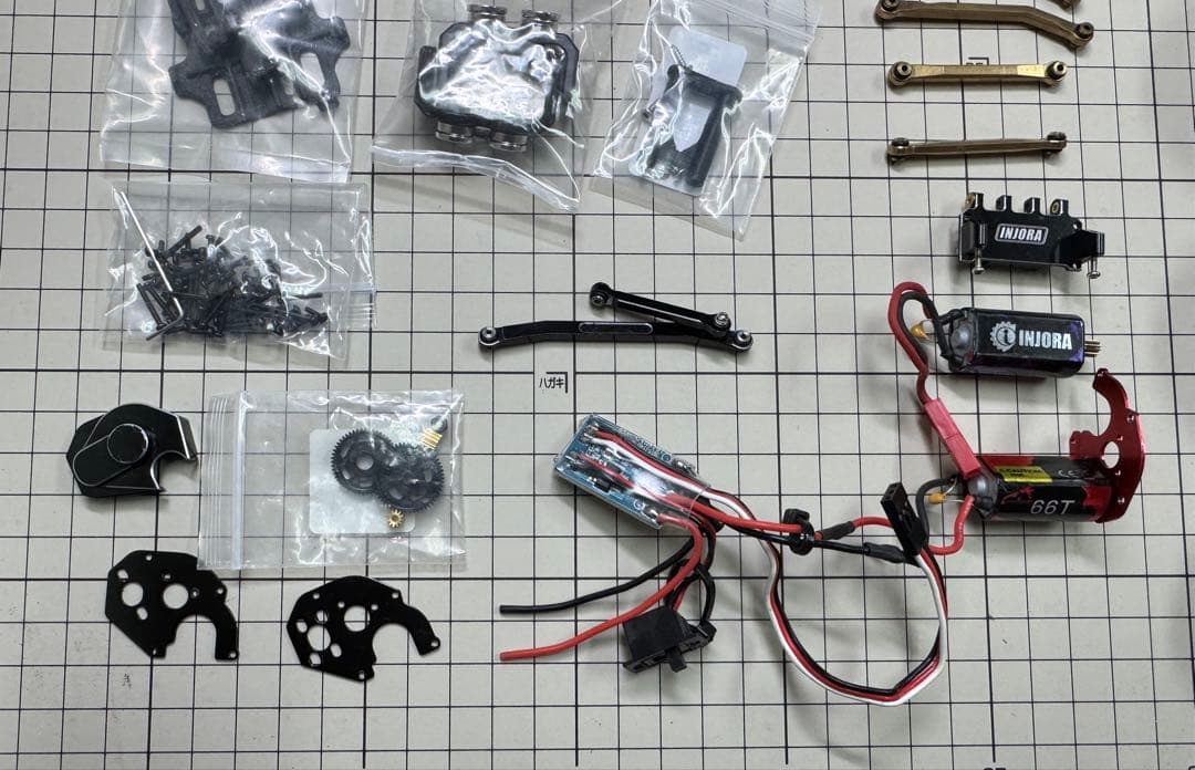 rc クローラー　scx24 LCG カーボンフレームパーツ