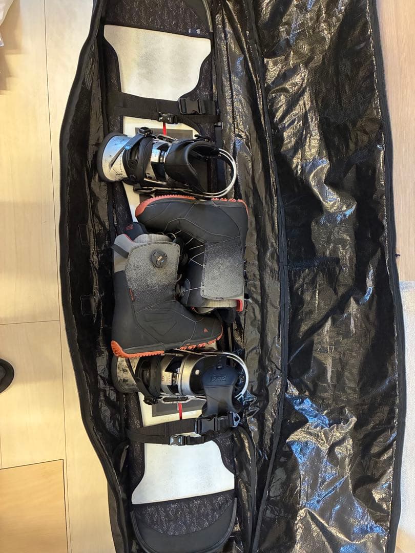 BURTON スノーボード 4点セット 155cm 28cm ケース付