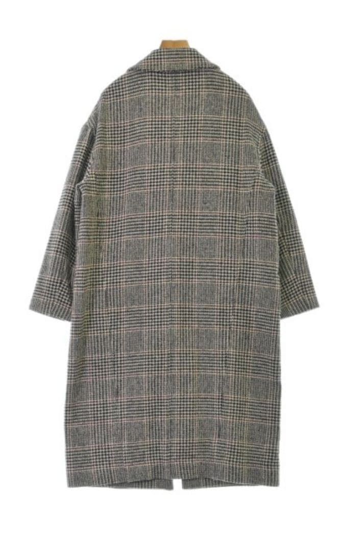 MICA＆DEAL グレンチェック柄パールボタン チェスターコート 36